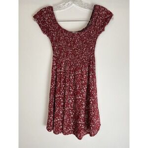 Yi Shang dress juniors size small red scoop neck and back elastic top‎